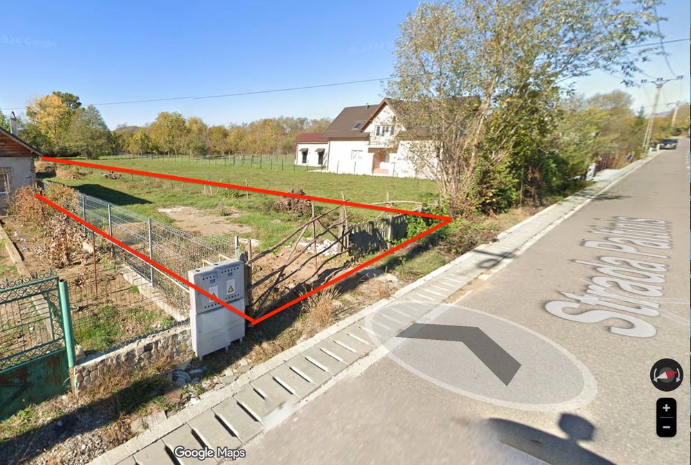 Teren Pucioasa 1200m Deschidere 10m la Str Paltinis Intravilan