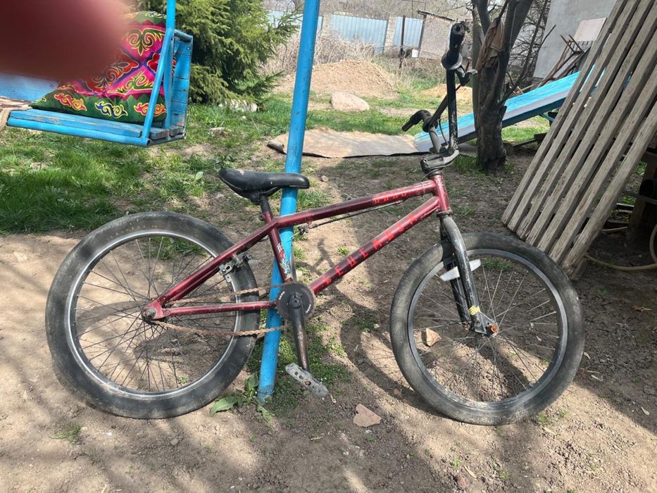 bmx бордовый трюковой