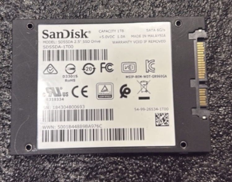 1000GB SSD SanDisk SSD Plus (1TB,S-ATAIII,2.5")