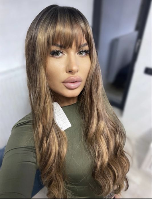 Peruca lunga satena ch suvite