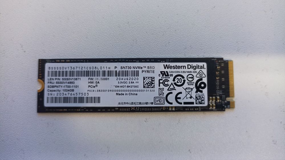 SSD 1Tb WD SN730 Western Digital