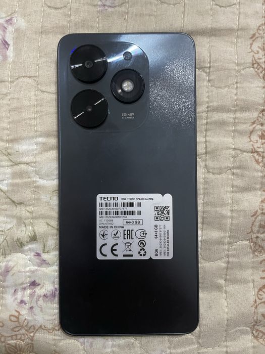 Продается tecno spark go2024 . Цена договорная !!!
