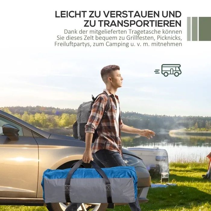 Беседка за събития Outsunny, 3,5 x 3,5