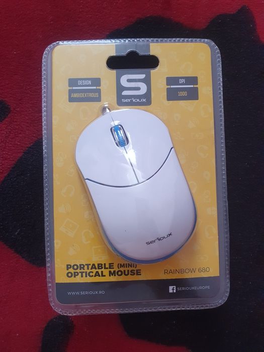 Mouse Portabil Serioux Rainbow 680 (Nou, Sigilat)