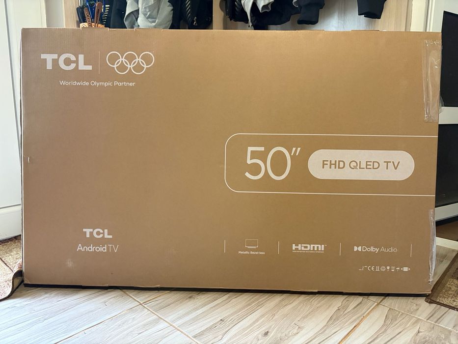 TCL 50S5L 50” QLED Android TV Нов, неразпечатван с гаранция