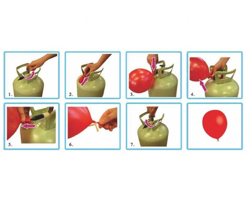 ПРОМО Бутилката с хелий за 50 балона  БЕЗПЛАТНА ДОСТАВКА С BOX NOW