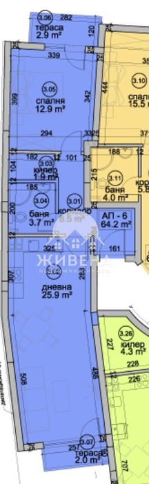 Продава се Двустаен апартамент в Варна, Колхозен пазар - 80 кв.м за 2107 €/кв.м - Снимка #9