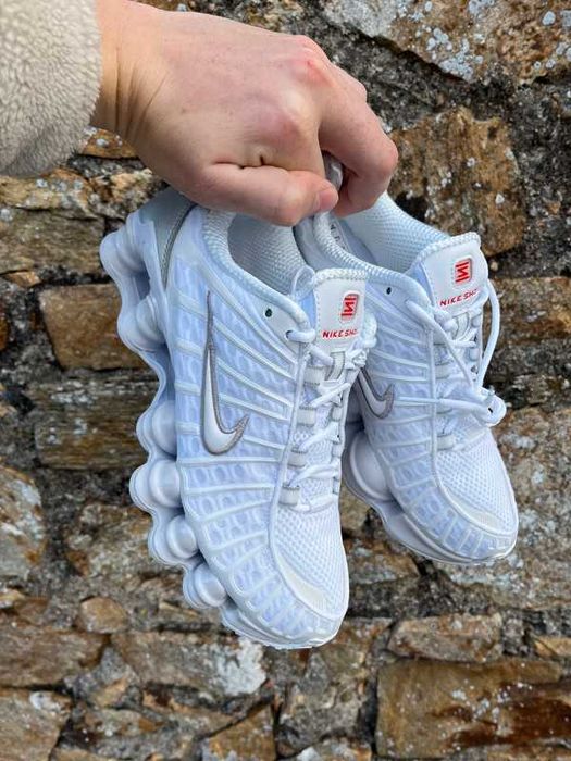 Nike shox TL white metallic silver EU45
