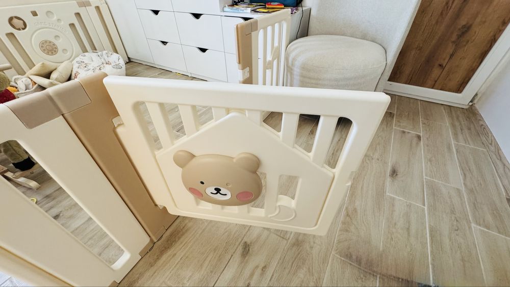 Бебешка ограда с баскетболен кош Sonne - Teddy Bear