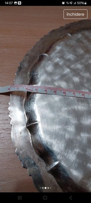 Fructieră, tavă, platou argint masiv de servit