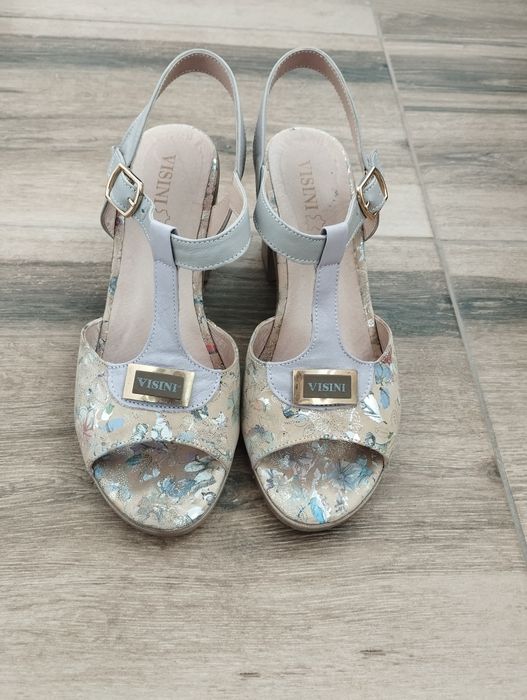 Дамски сандали, естествена кожа, размер 38