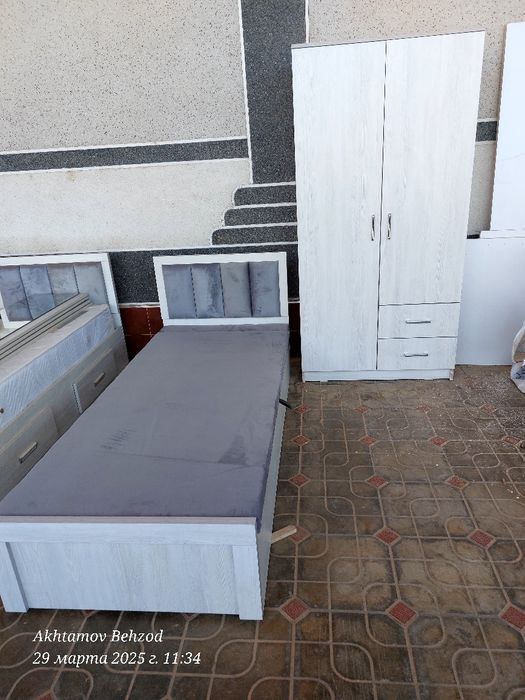 Шкаф ва кроват сотилади алохида йоки комплект кровать сундук арзон