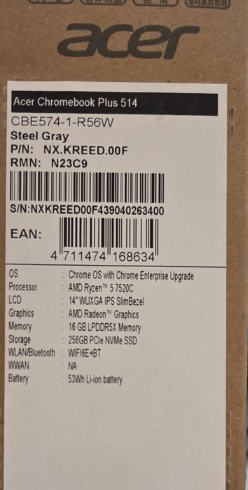 Ноутбук Acer Chromebook plus 514