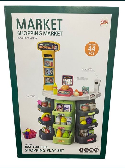 Даставка бесплатная. Игровой набор Магазин торговый рынок