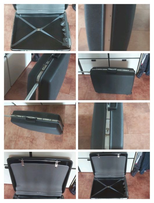 Valize trolere material textil și ABS