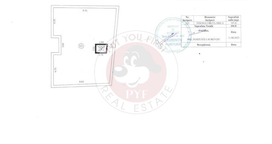 Penthouse Polona | 2 camere | Lux | 120mp terasa | B13014