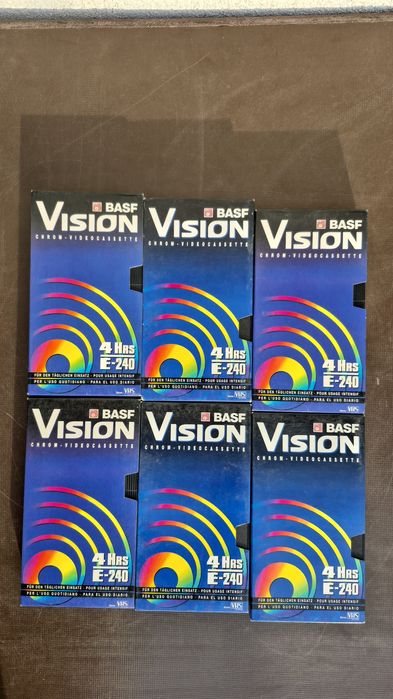 Vând 17 casete video VHS originale Basf colectie filme de 240minut
