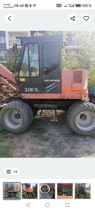 Fiat hitachi 6 tone pe roti