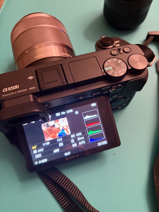 Апарат Sony a6500 + 2 обектива и 2 батерии