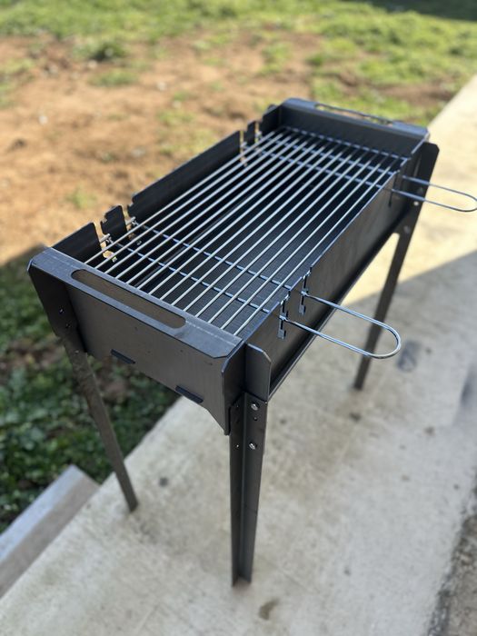 Vand gratar din tabla de 3mm,portabil, inaltime ajustabila,gratar inox