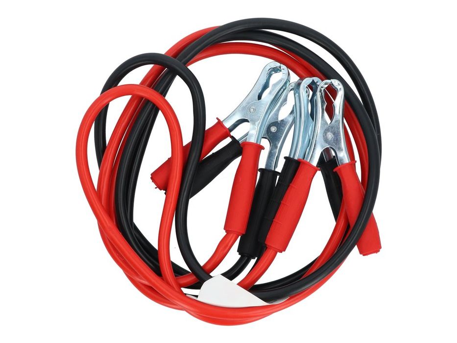 Cabluri transfer curent baterii Carpoint 25 mm2, 2.5 m, pentru 12V si 24V, clesti metalici cu manere izolate