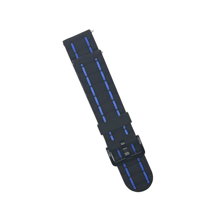 Двуцветни силиконови каишки с метална тока за quick release 20mm 22mm