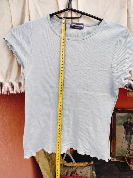 Tricou fete Destination – Albastru deschis / Bleu – Mărime 158/164 (12-14 ani)