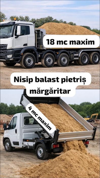 Nisip/balast/pietris/mogosoaia,chitila,buftea,sabareni,otopeni,baneasa