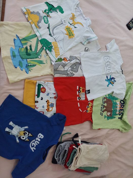 Лот дрехи за момче летни 86-92см