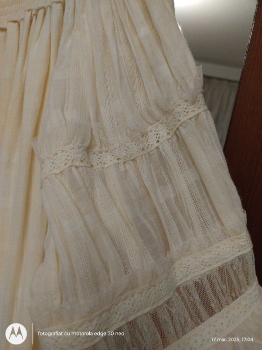 Rochiță, mărimea S, scurta, plaja, grosuță, in, broderie