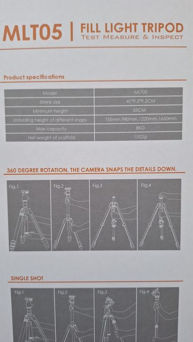 Трипод за видео и фотоапарати - MLT05