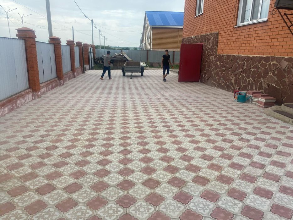 Укладка брусчатки, асфальта