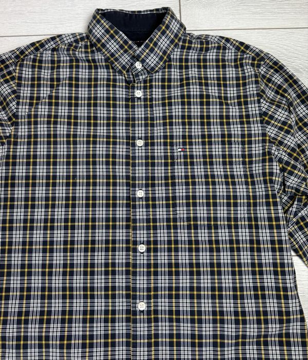 Camasa Tommy Hilfiger albastra dungi slim fit marimea S