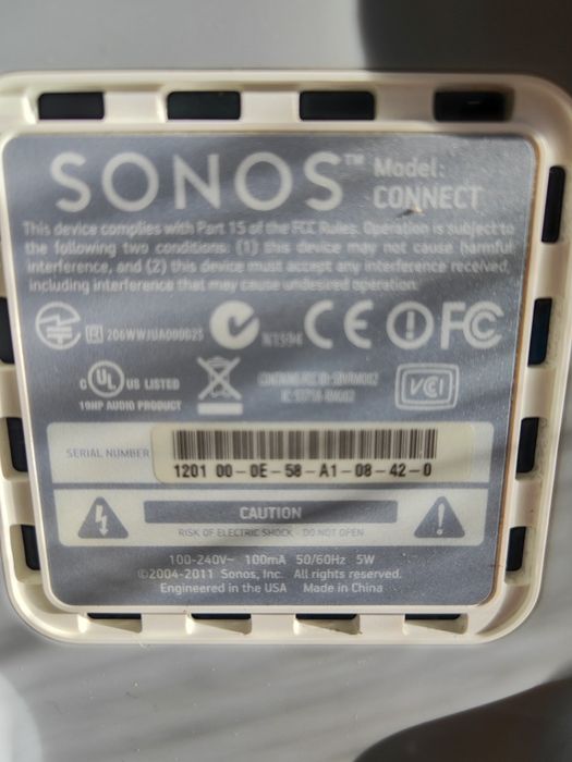 Sonos model :connect