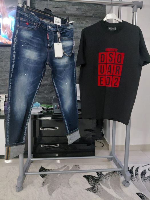 Set blugi și tricou pentru bărbați disquared