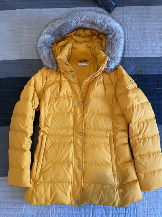 Tommy Hilfiger зимно яке с качулка S, естествен пух, 100% оригинал!