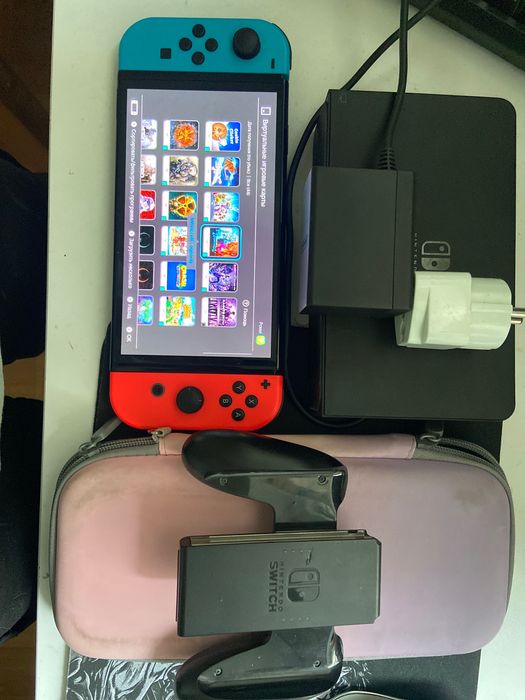Oled nintendo switch+ огроменейшая библиотека игр