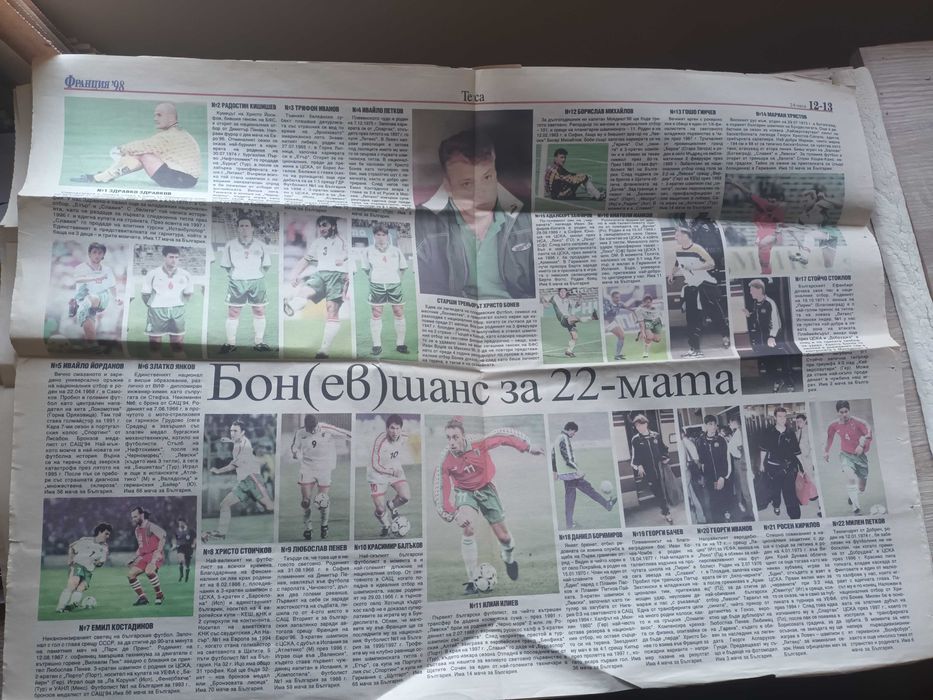 Вестник 24 часа - Световното първенство по футбол 1998 година