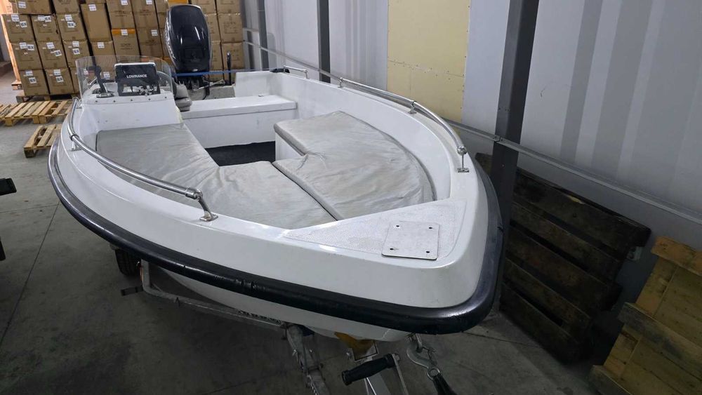 Лодка Gobbi 430 + ДВИГАТЕЛ + КОЛЕСАР