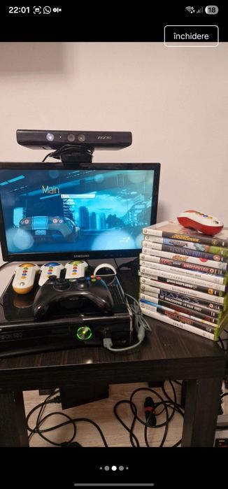 Xbox 360 Slim 250GB + 33 jocuri