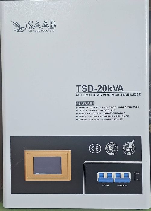 Cтабилизатор/ Stabilizator Yangi - 20 kW 220V SAAB