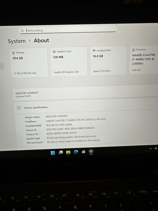 Laptop dell latitude e7470 i7 16gb 1tb ssd tast ilum display ips