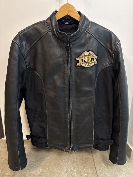Geacă Moto Piele Akoury S – Ediție Harley H.O.G. – Mesadă Thermolite & Aerisiri