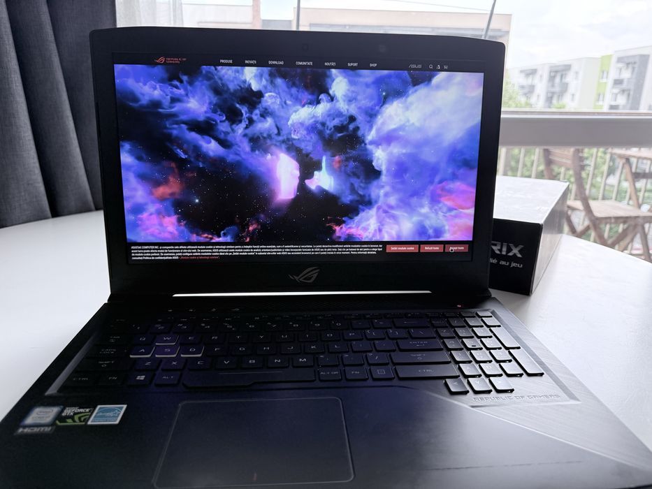 ASUS ROG Strix GL503 –i7, GTX1050Ti, 16GB RAM, SSD+HDD, gaming