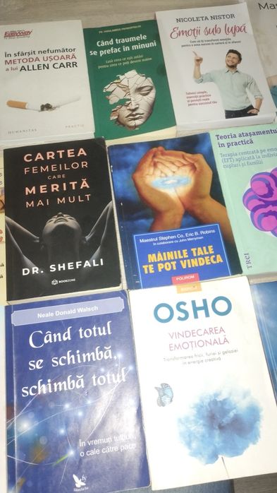 Vând cărți psihoterapie ,psihologie , spiritualitate, dezvoltare personala