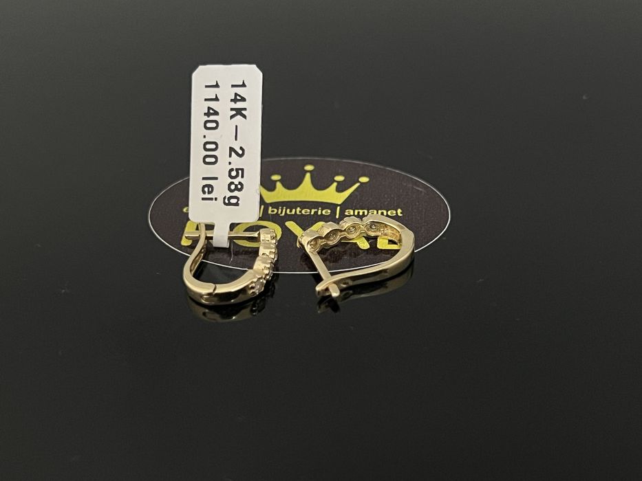 Bijuteria Royal CB : Cercei dama aur 14k 2,53gr