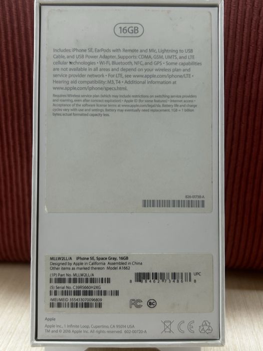 iPhone SE, 16GB, Space Gray