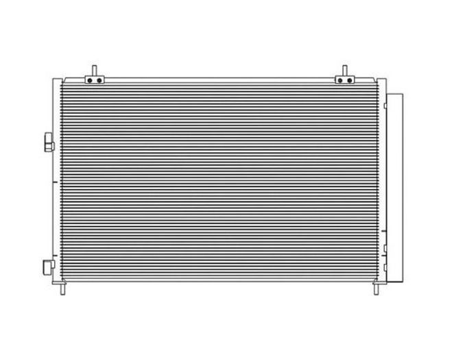 Condensator AC, aer conditionat Toyota Rav-4 2013-2018, 2.0, 2.0 D-4D, 2.2 D-4D, 2.5, 665x415x16mm, OE 884600R030, Th-Series