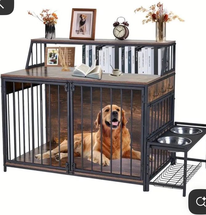 Cuști pentru câini din lemn și metal – personalizate, de interior