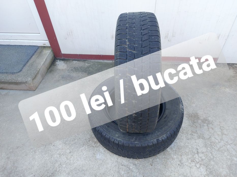 100 lei bucata! Doua anvelope IARNA/M+S 215 70 16 Bridgestone